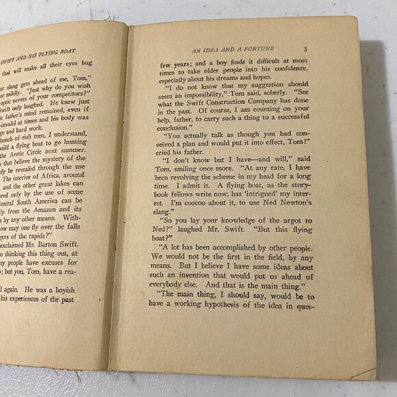 Tom Swift and His Flying Boat Hardcover Victor Appleton Vintage Science Fiction - Picture 9 of 12